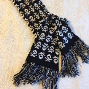 Goth Punk Skull Winter Scarf